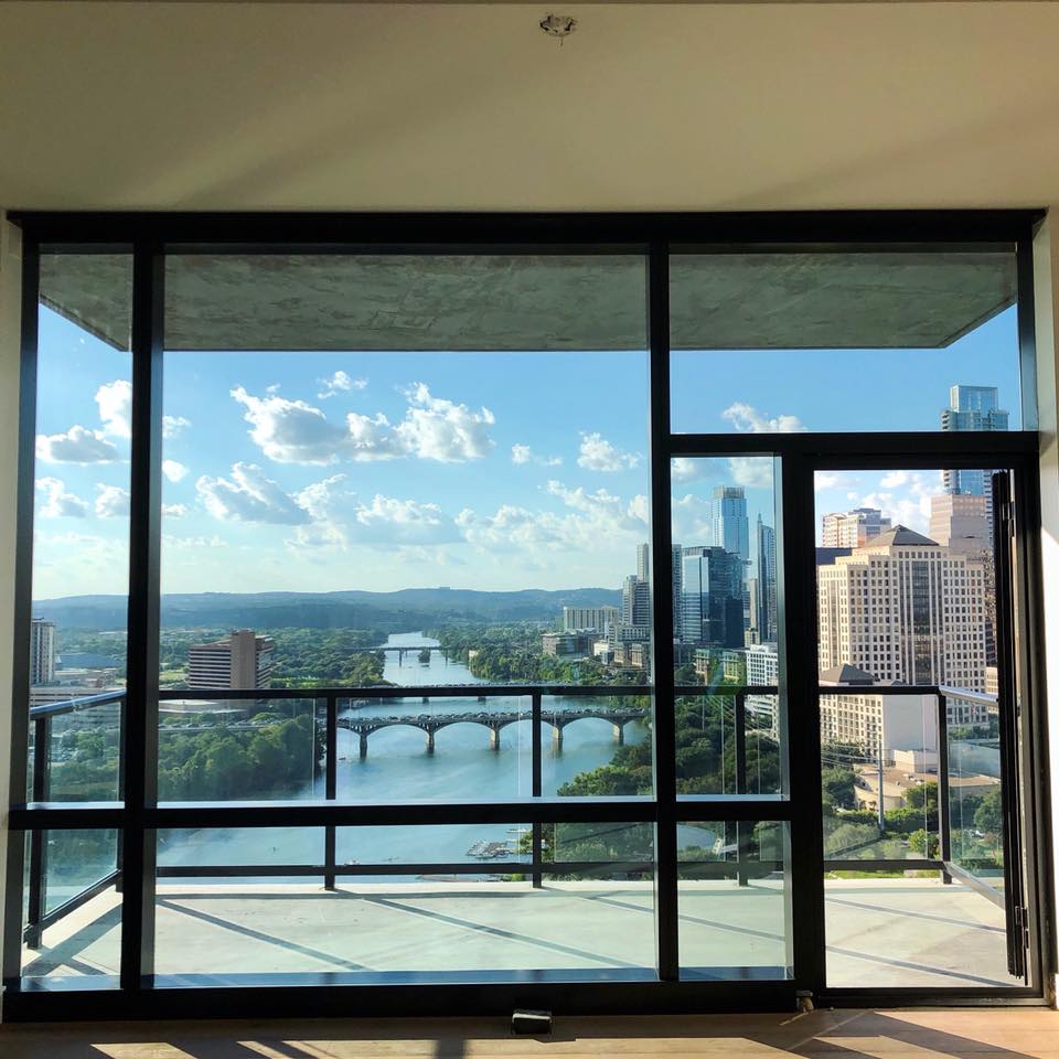 interior view of windows and door at 70 Rainey