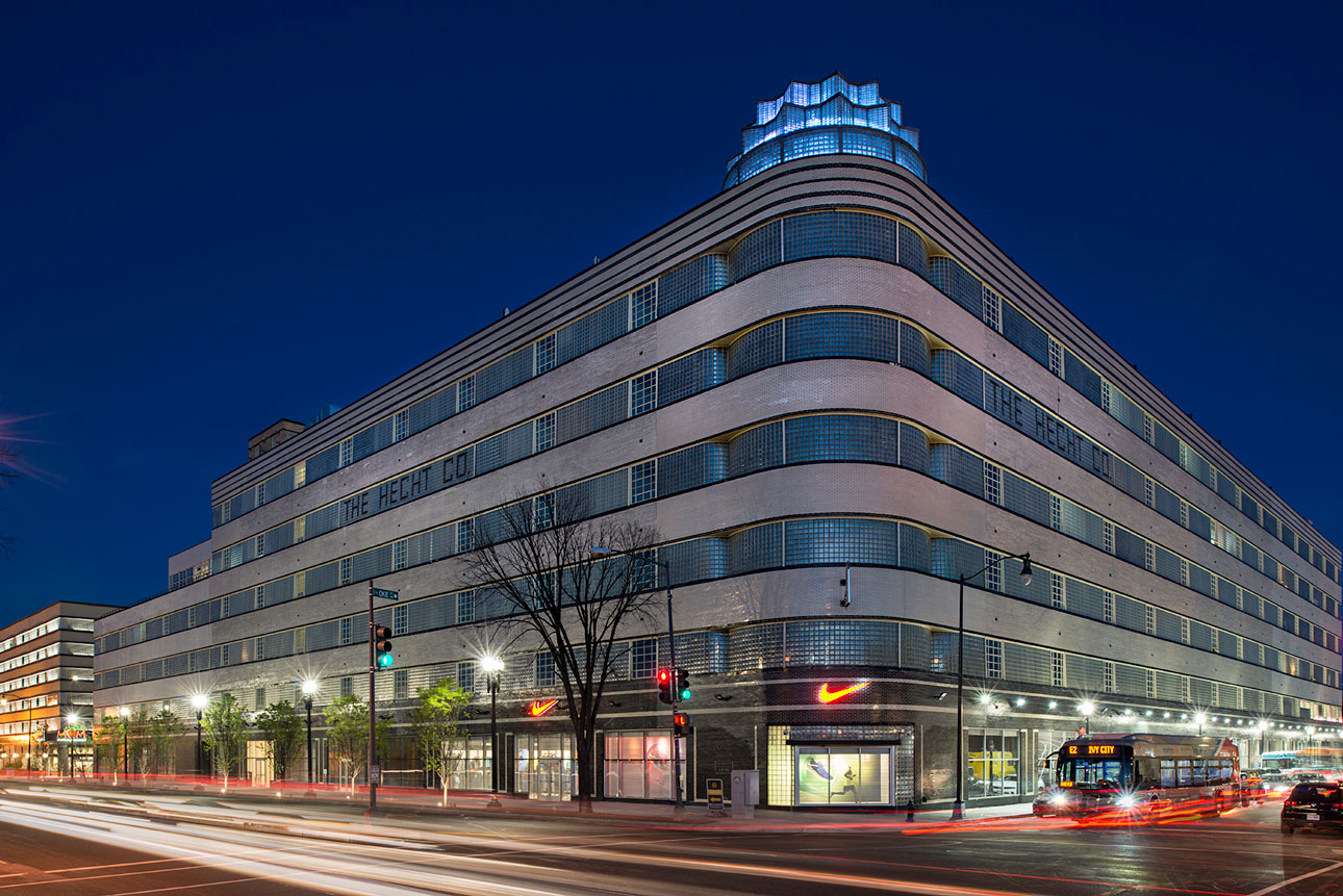 Warehouse details inside the lofts, including concrete flooring, 12- foot high ceilings and exposed brick.