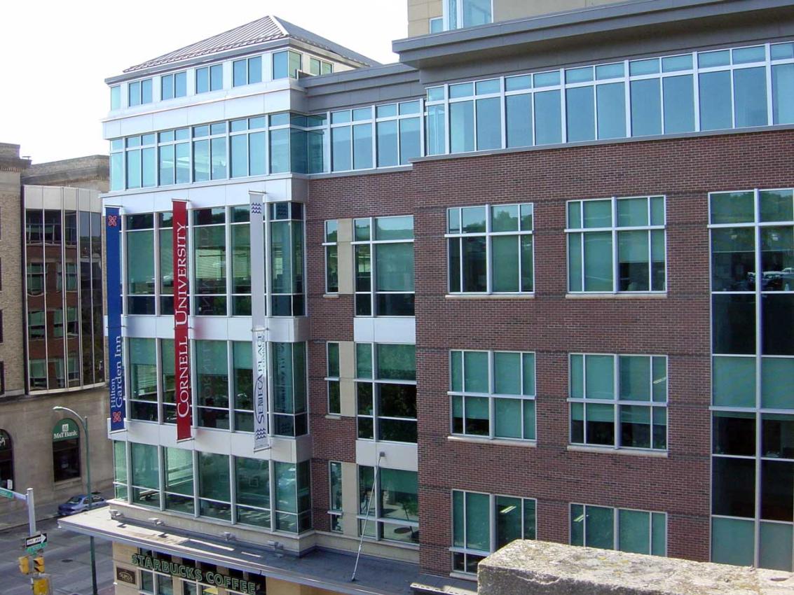 Hilton Garden Inn Ithaca using Winco's 1550 window series. 