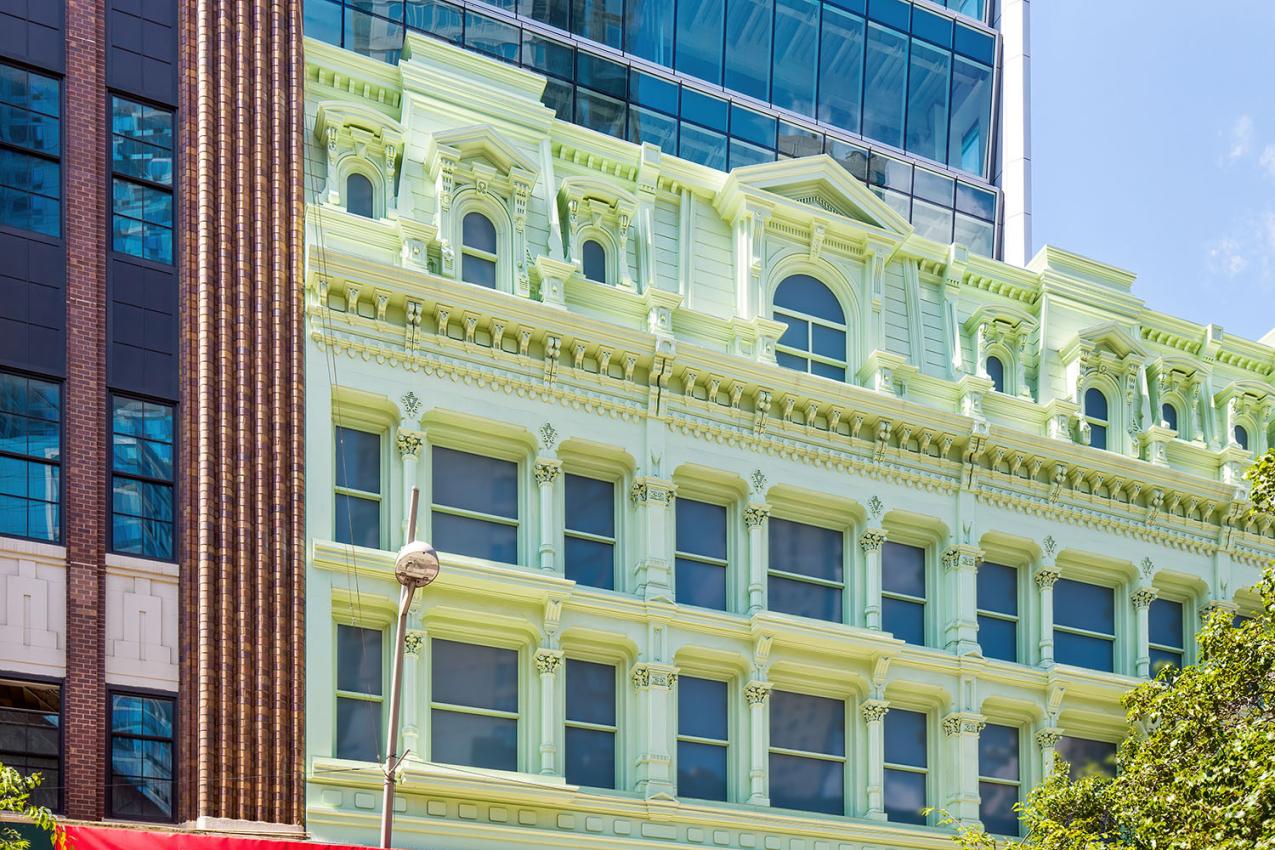 Macy's Façade Restoration Recaptures the Look of 1865 using Winco's 1450 Hung Replica Window