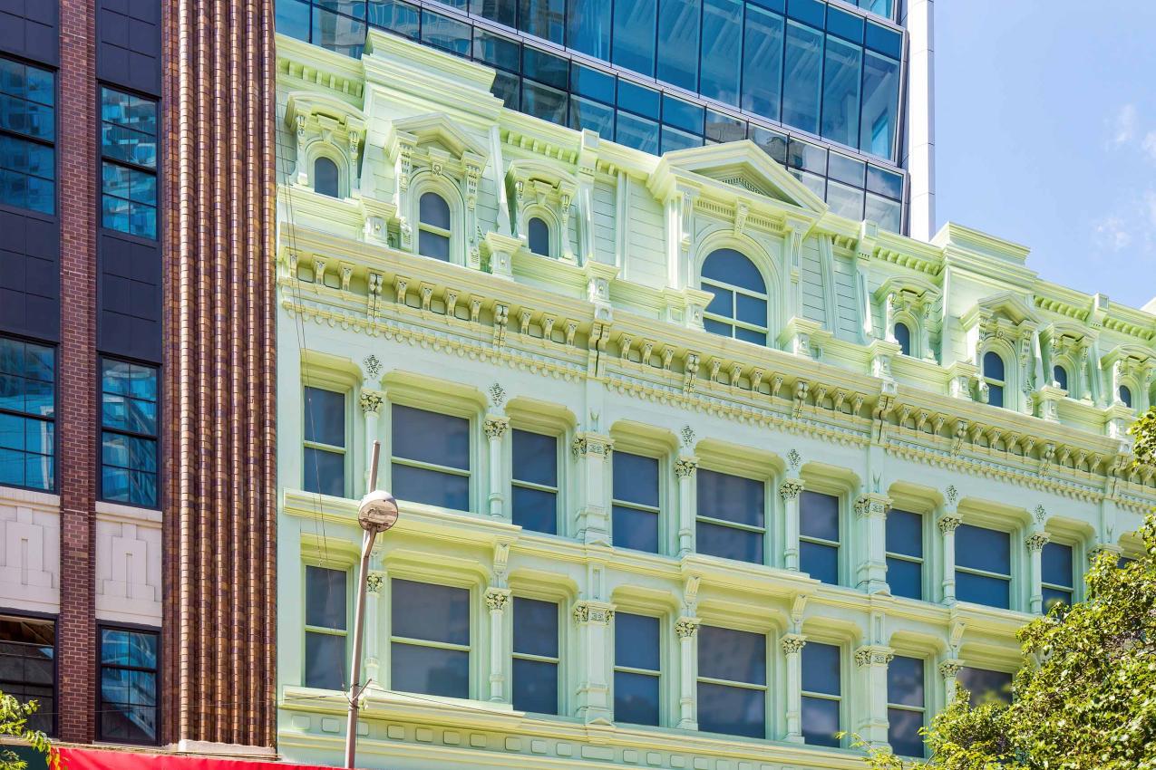 Macy's Façade Restoration Recaptures the Look of 1865 using Winco's 1450 Hung Replica Window
