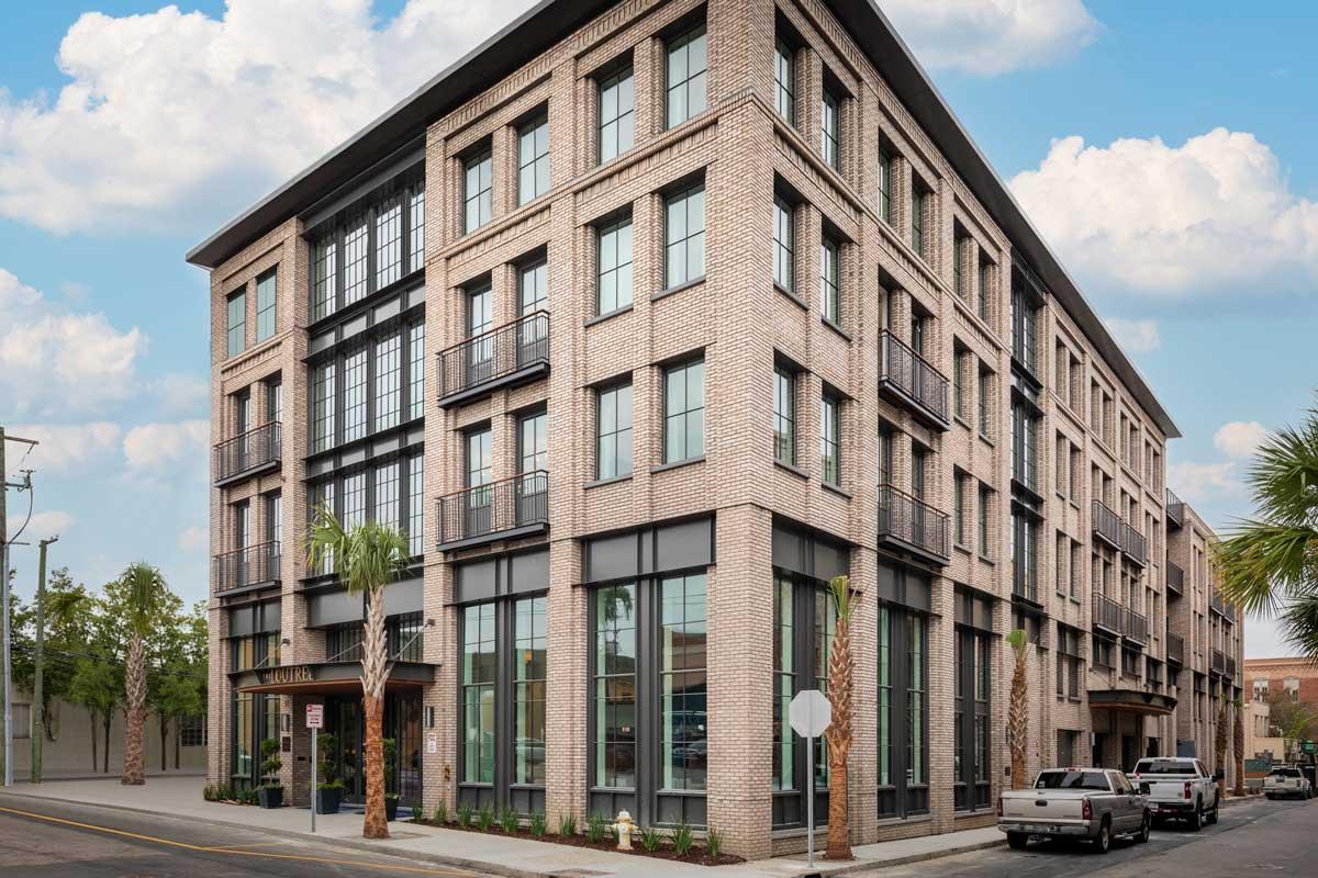 Winco’s Terrace Doors, with hurricane-resistant glazing, at The Loutrell Hotel. 