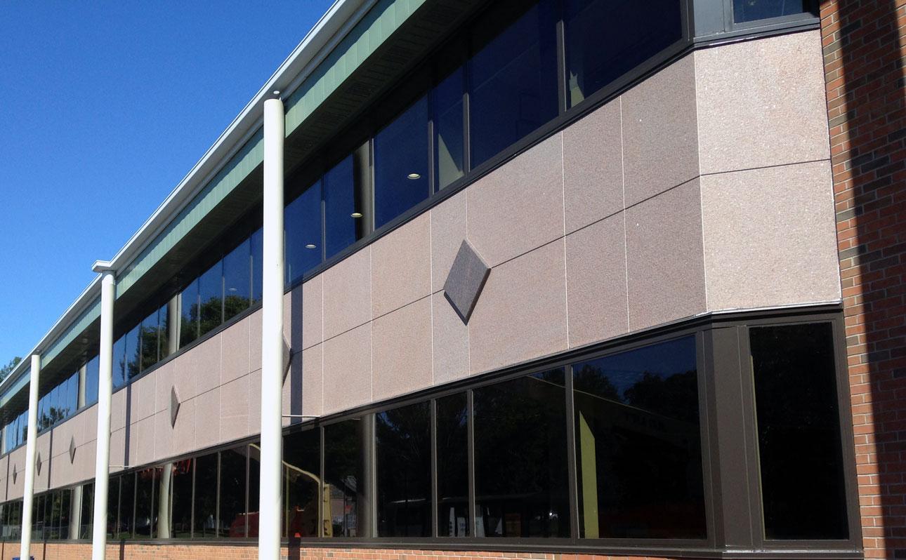 Roger Williams University School of Law using Winco’s 3600 sliding window series.