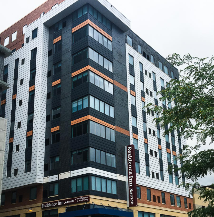 Oakland Residence Inn using Winco’s 3350 window series.