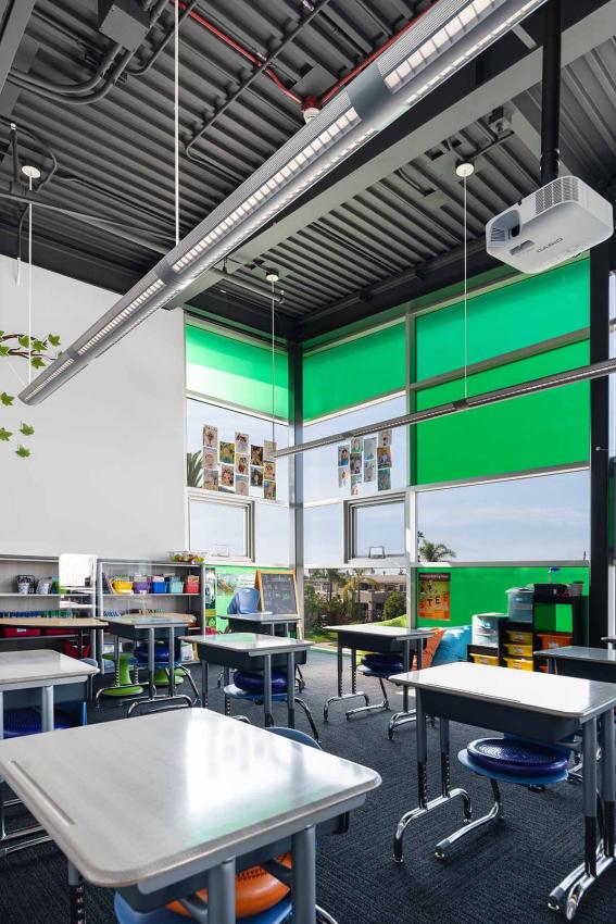 Winco's 1450 Window Series were installed in John Adams Elementary School Campus.