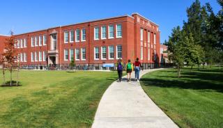 WINCO's 1450S Hung Replica Awning Windows in Grant High School