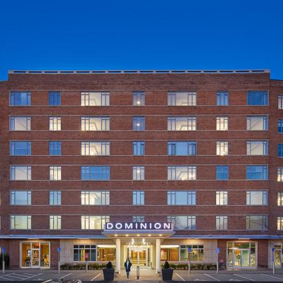 The original steel windows have been replaced with Winco's 3250 Steel Replica aluminum windows that match the style and profile of the originals.